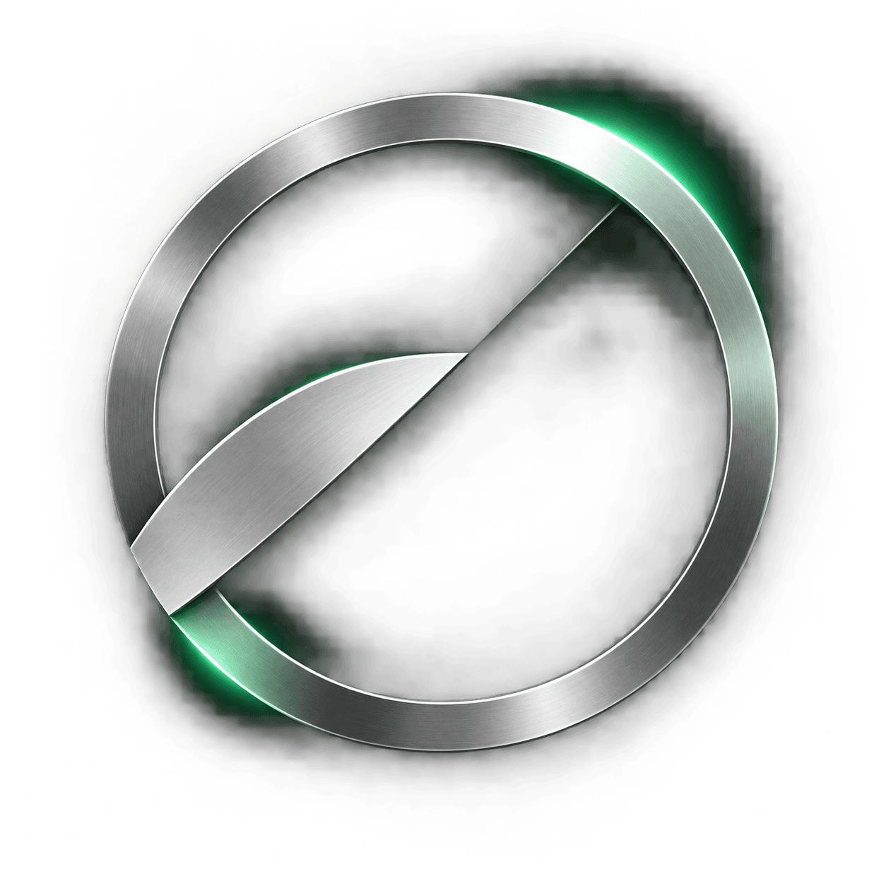 Engine AI Labs silver directional mark